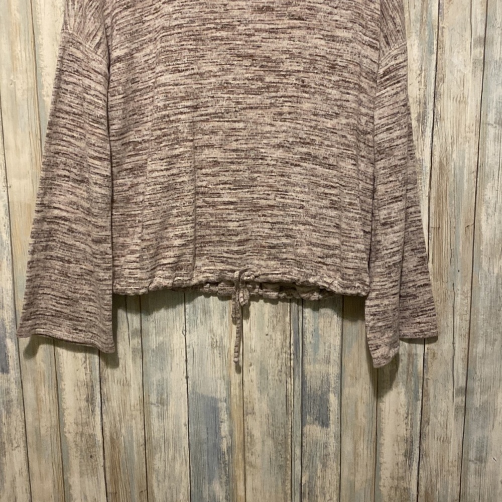 Aerie Earthy around Neck Knit Long sleeve drawcord waist sweater | XS - Picture 3 of 11